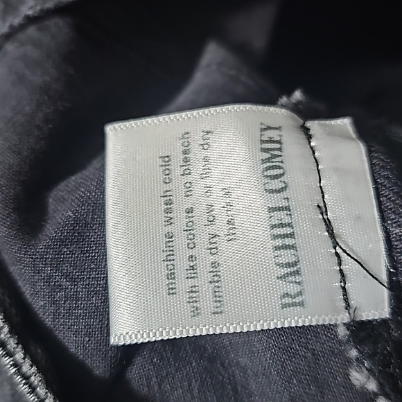 Rachel Comey Black Button Denim Jeans Size 6 - Picture 6 of 8